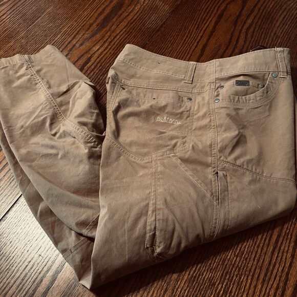 Kuhl Pants Mens 36x30 Brown Khaki Konfidant Air Gusseted Vented 9-Pocket Hiking - Picture 2 of 14